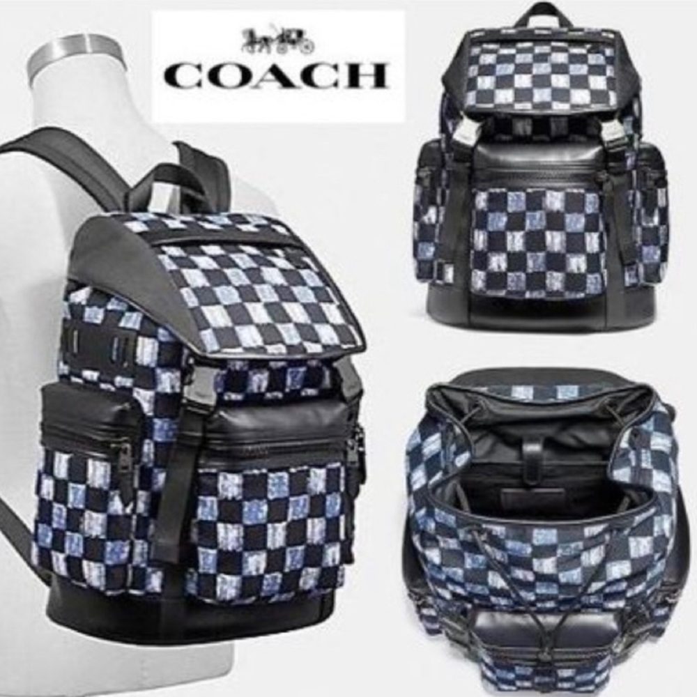 Men’s Coach Terrain Checkered Backpack
